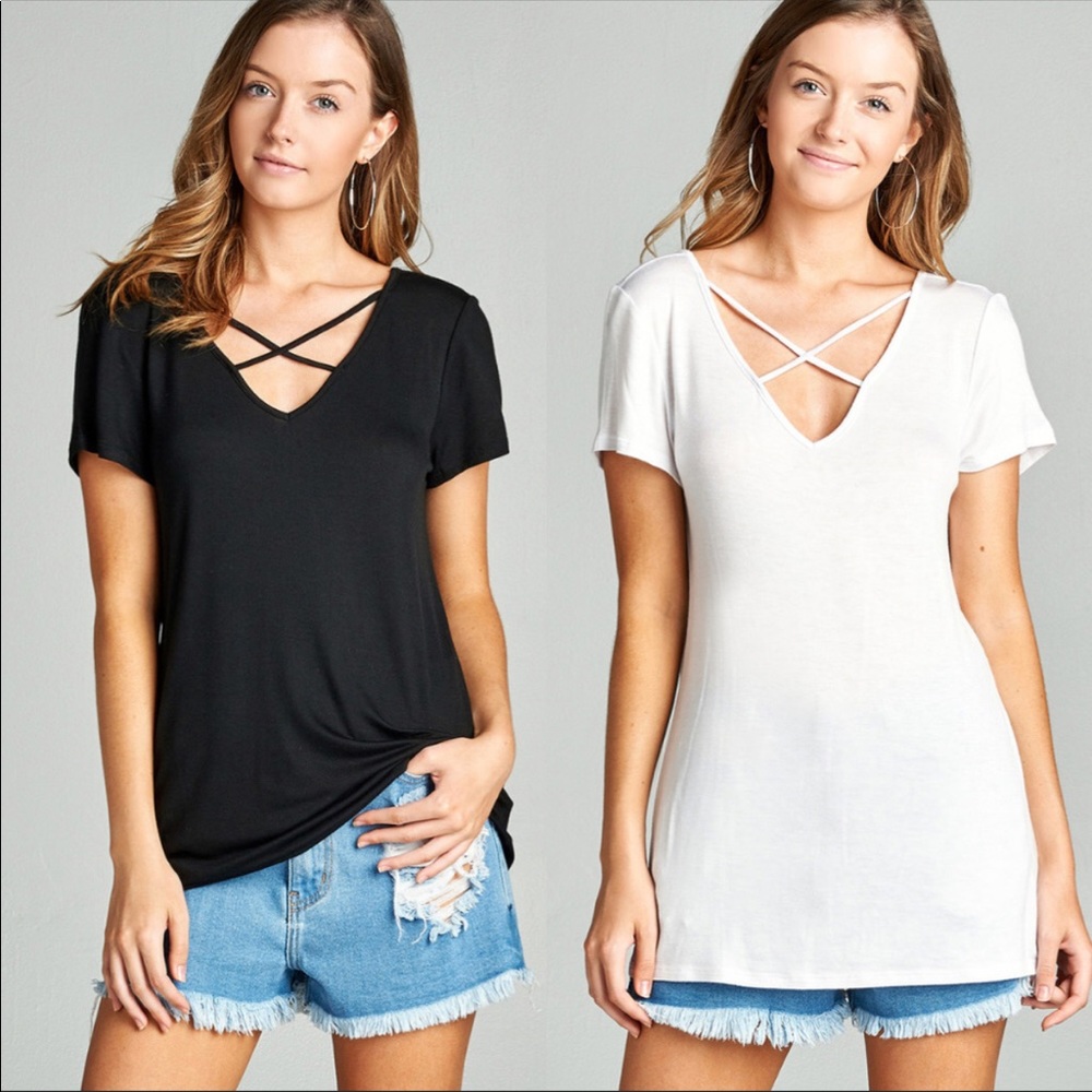 Criss-Cross super soft t-shirt